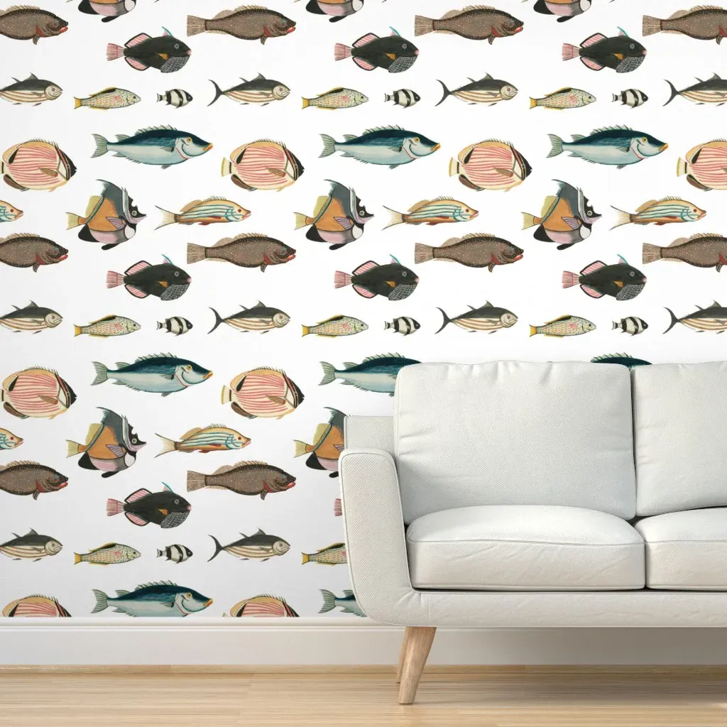 Going With The Flow Peel and Stick Wallpaper - White product