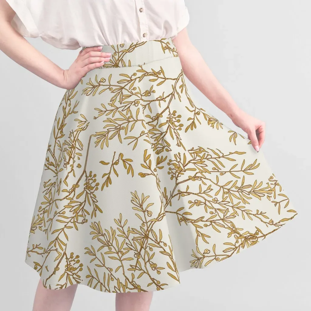 Gold Branches Chinoiserie Toile Fabric Medium Yardage - Gold, Ivory alternate view