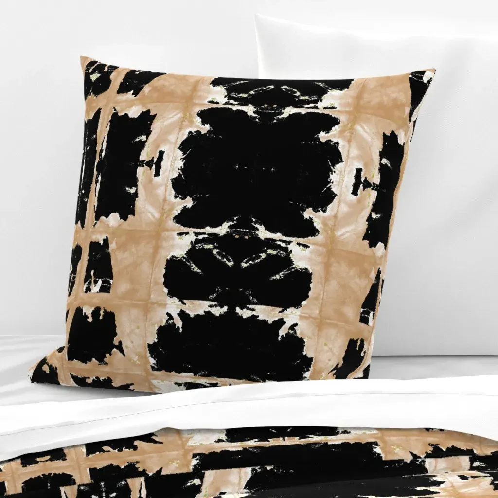 Gold On Silver Antique Euro Pillow Sham - Black product