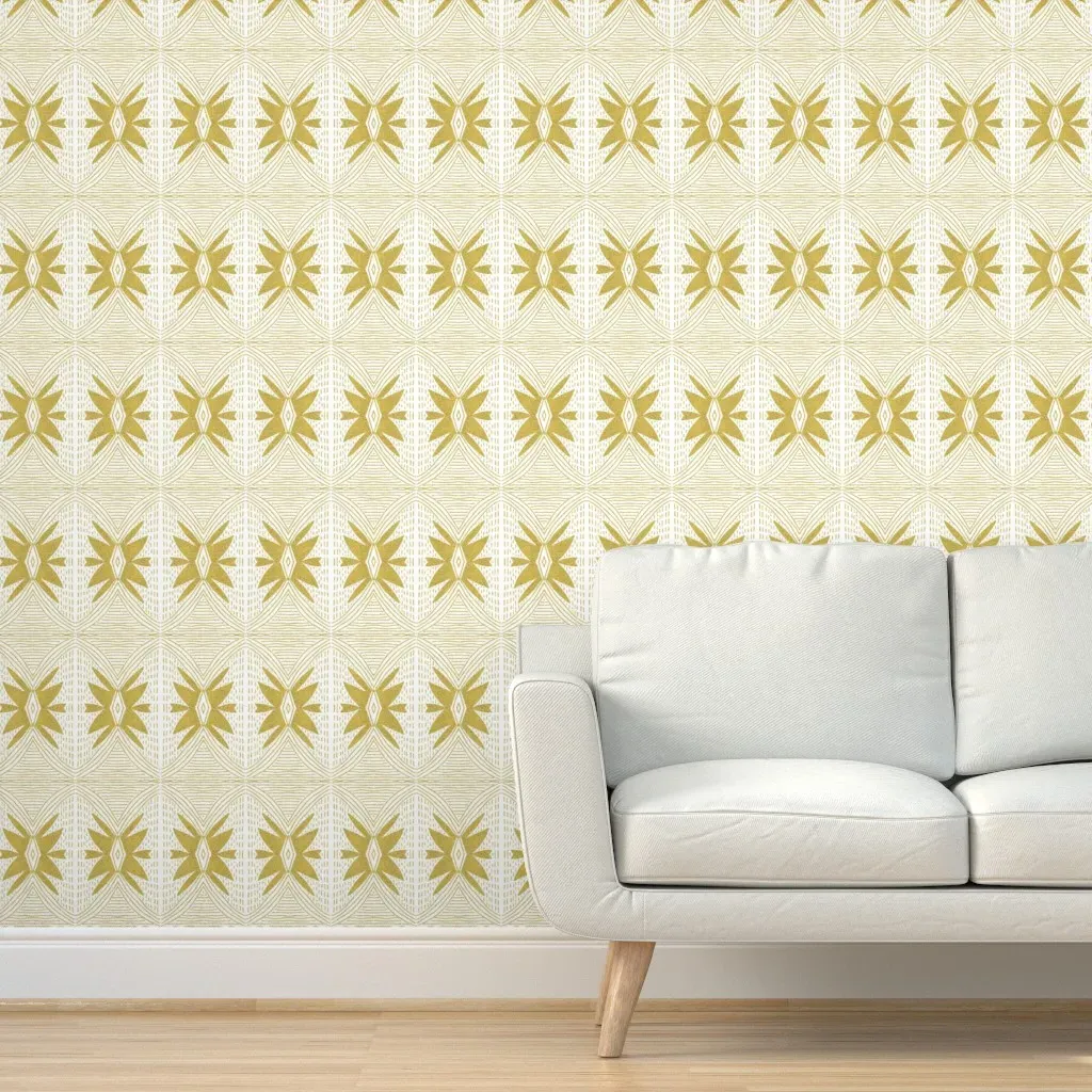 Gold Stitch Peel and Stick Wallpaper - Gold product
