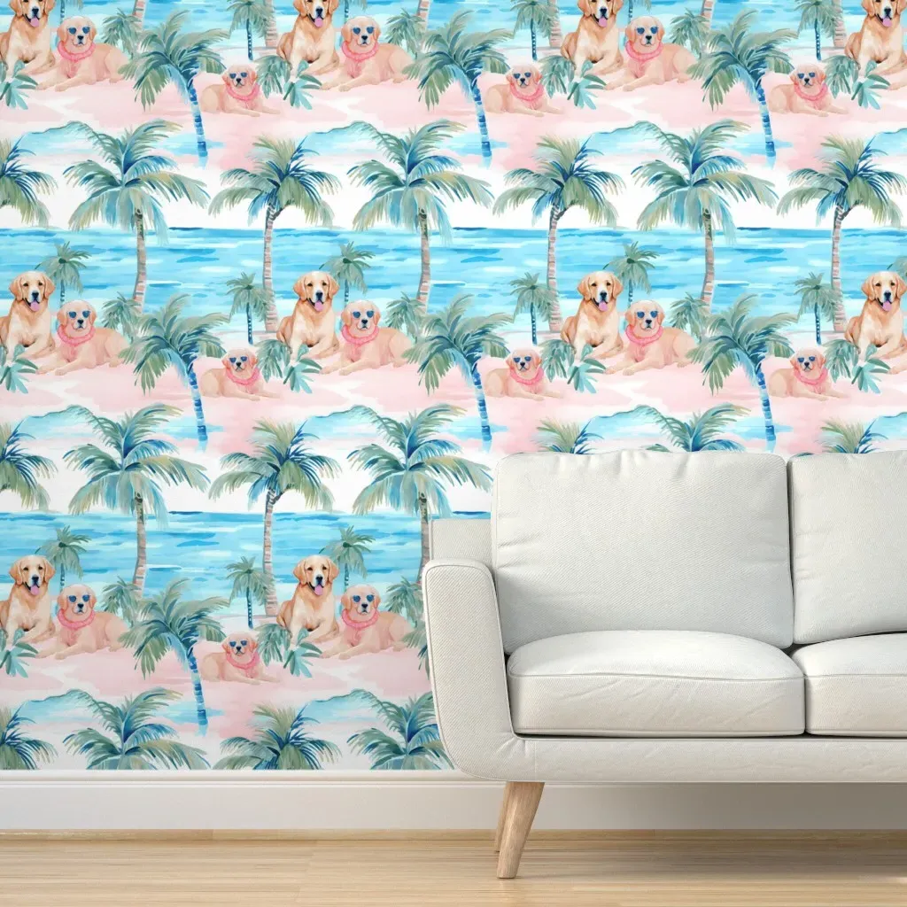 Golden Days Peel and Stick Wallpaper - Aqua product