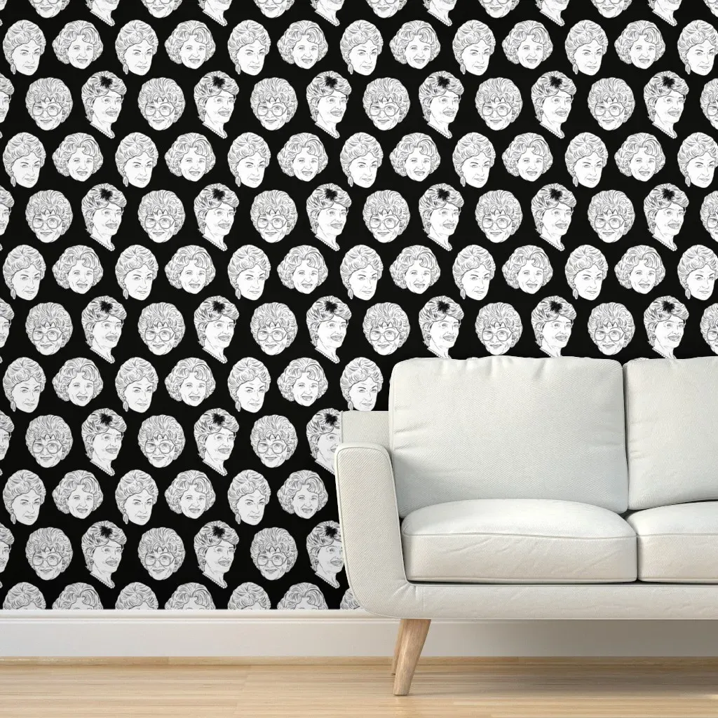 Golden Girls Peel and Stick Wallpaper - Black product