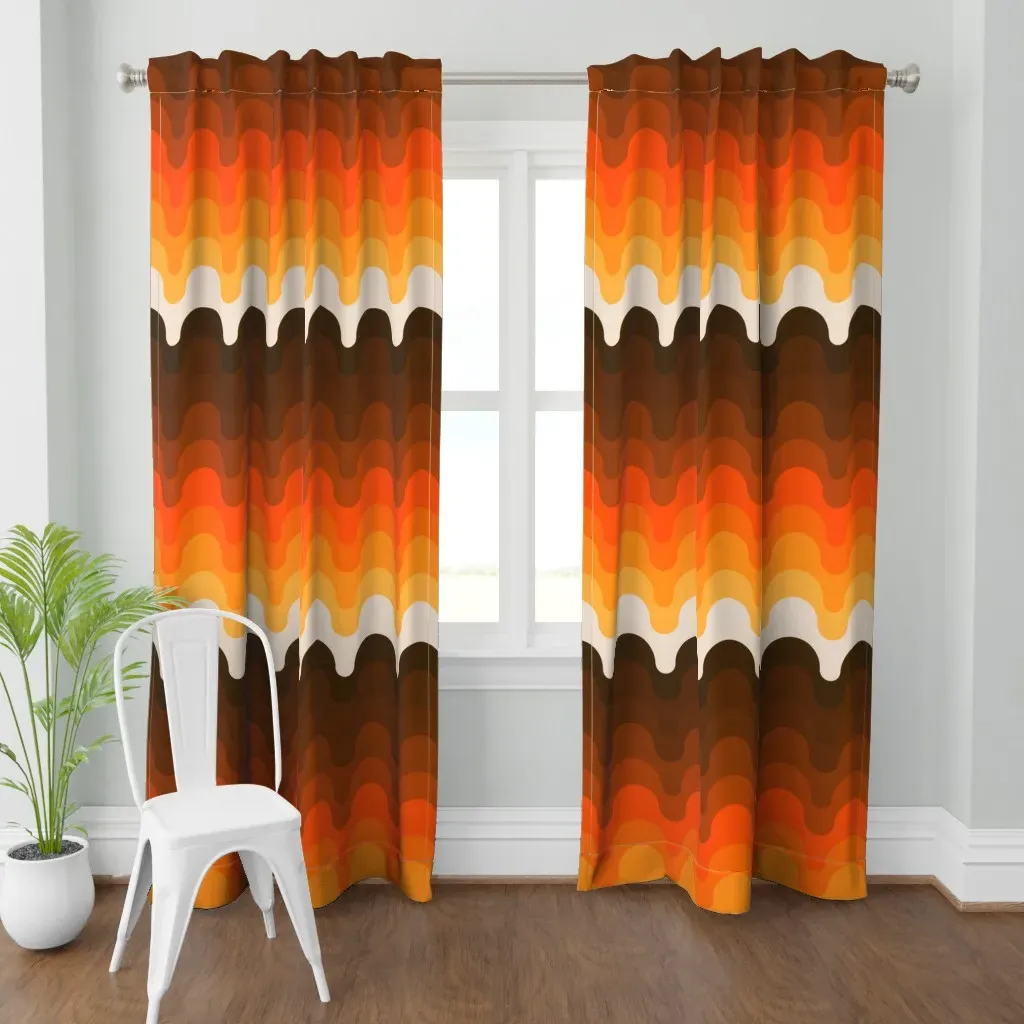 Golden Julio Curtain Panel - Orange product