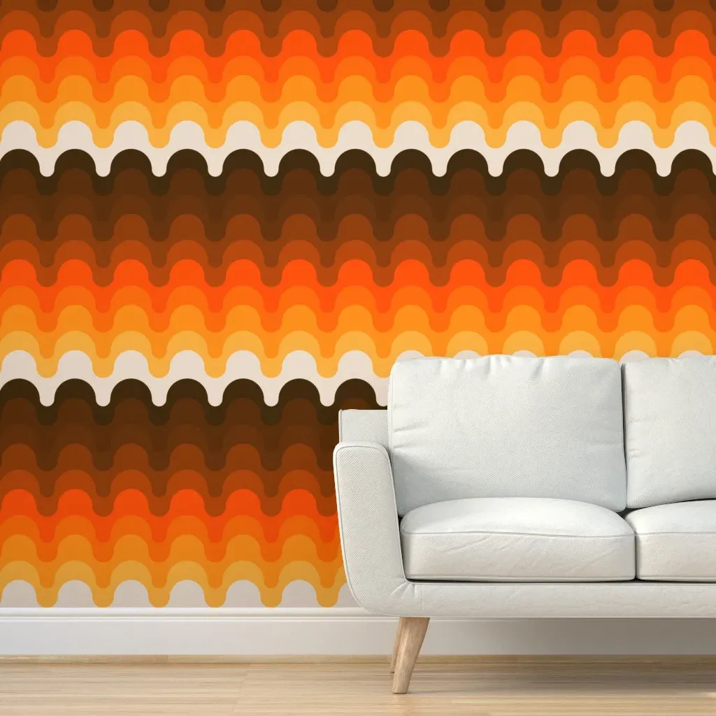 Golden Julio Peel and Stick Wallpaper - Orange product