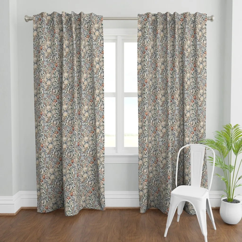 Golden Lily In Summer Curtain Panel - Cream product