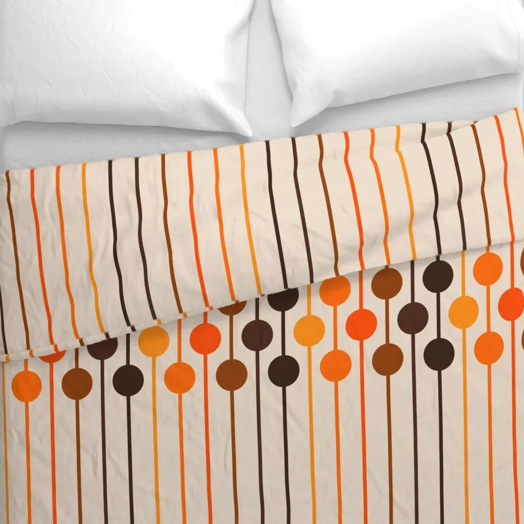 Golden Sixlet Duvet Cover - Orange alternate view