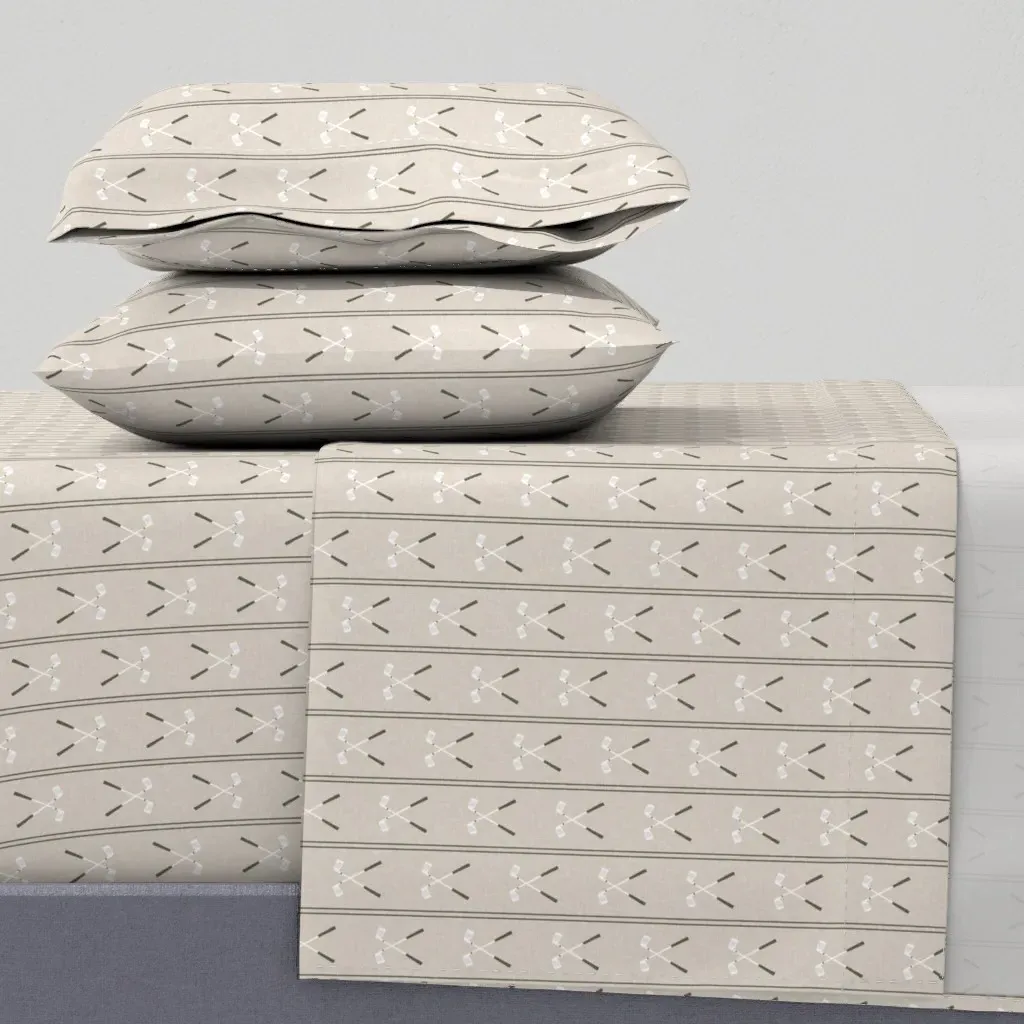 Golf Clubs Stripes Lad24 Full Sheet Set - Beige product