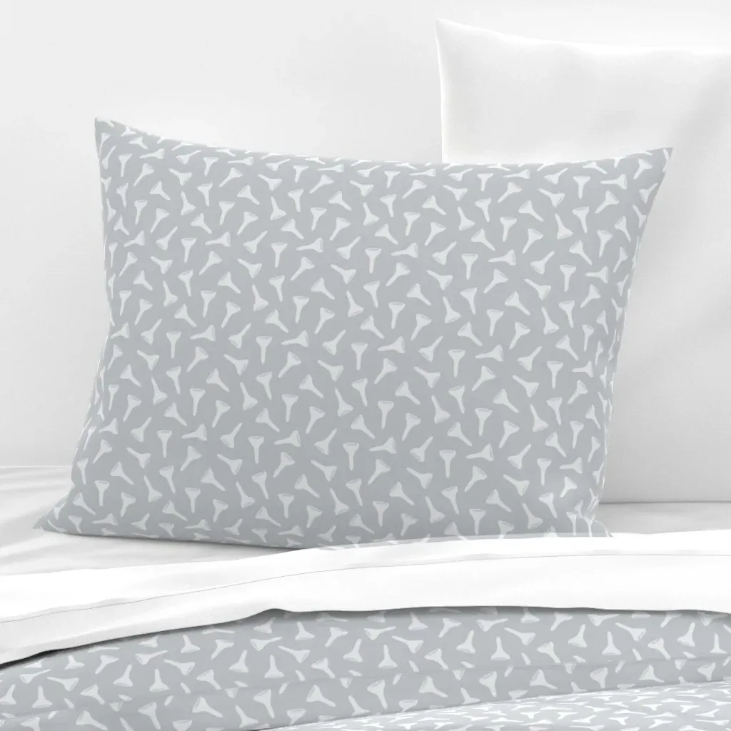 Golf Tees Standard Knife Edge Cushion Cover - Light Gray, Cotton Sateen product