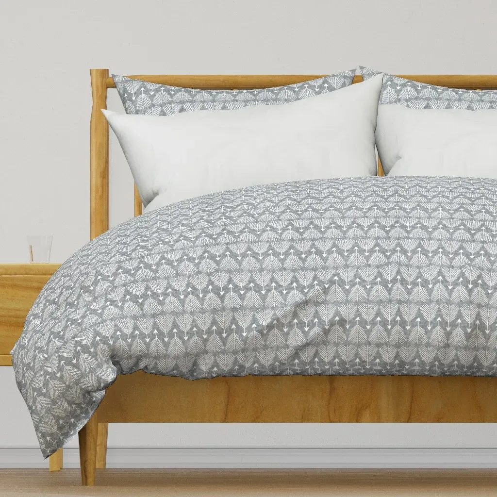 Good Shot Duvet Cover - White, Linen product