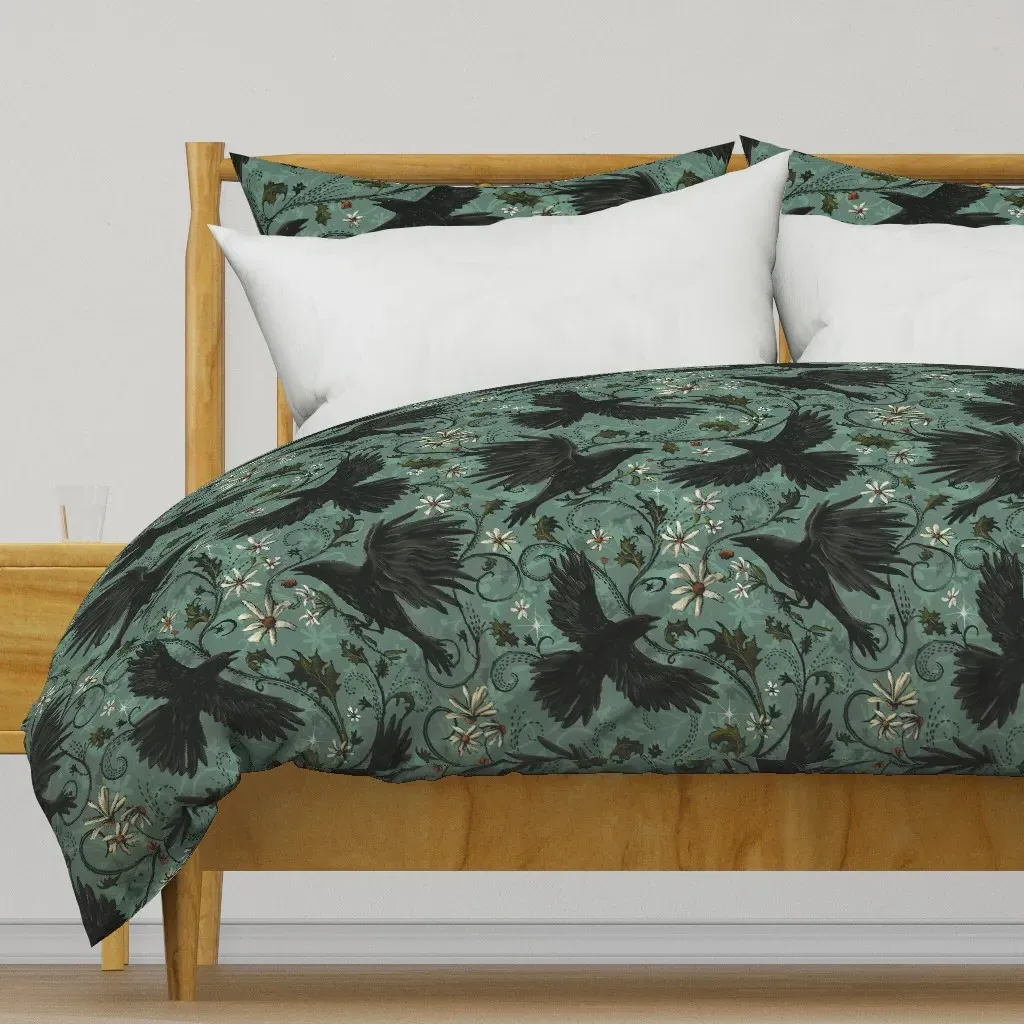 Gothic Raven Mystic Crows Duvet Cover - Black product