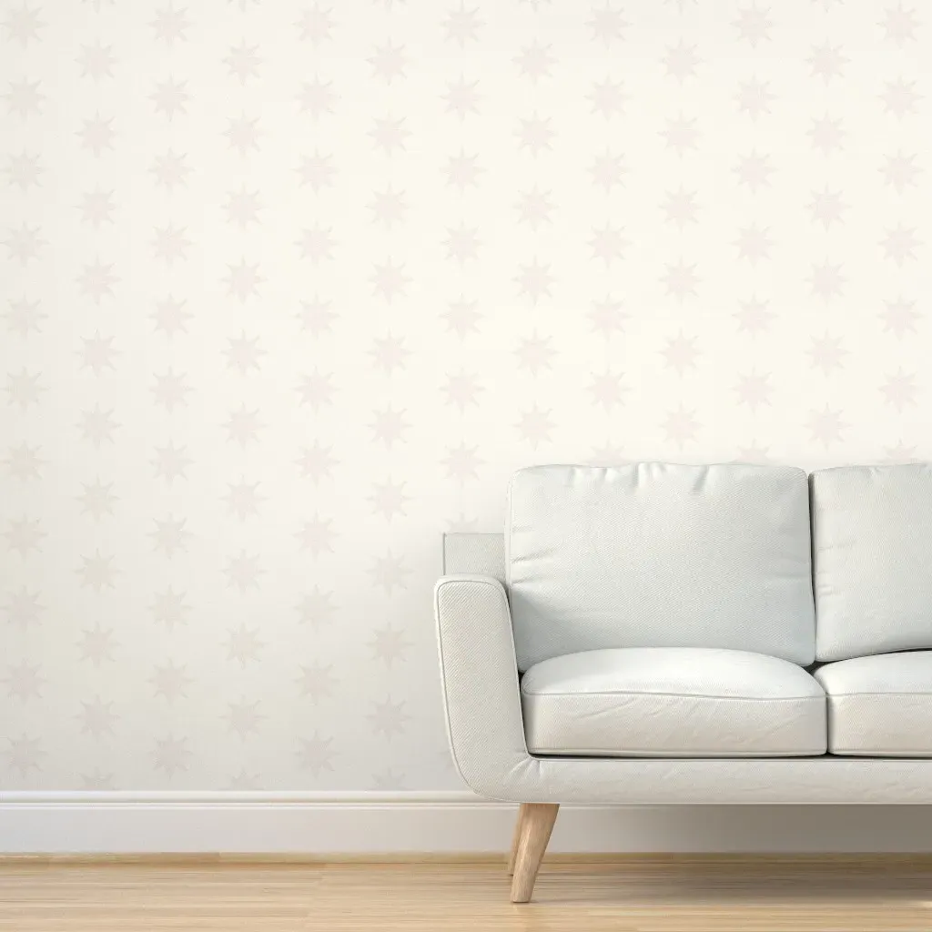 Graham Stars Block Print Peel and Stick Wallpaper - Light Pink product