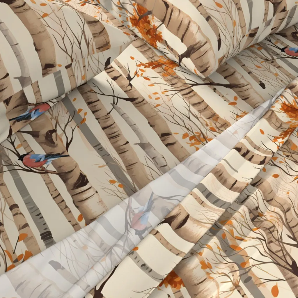 Grand Millennial Birch And Bullfinch King Size Sheet Set - Beige alternate view
