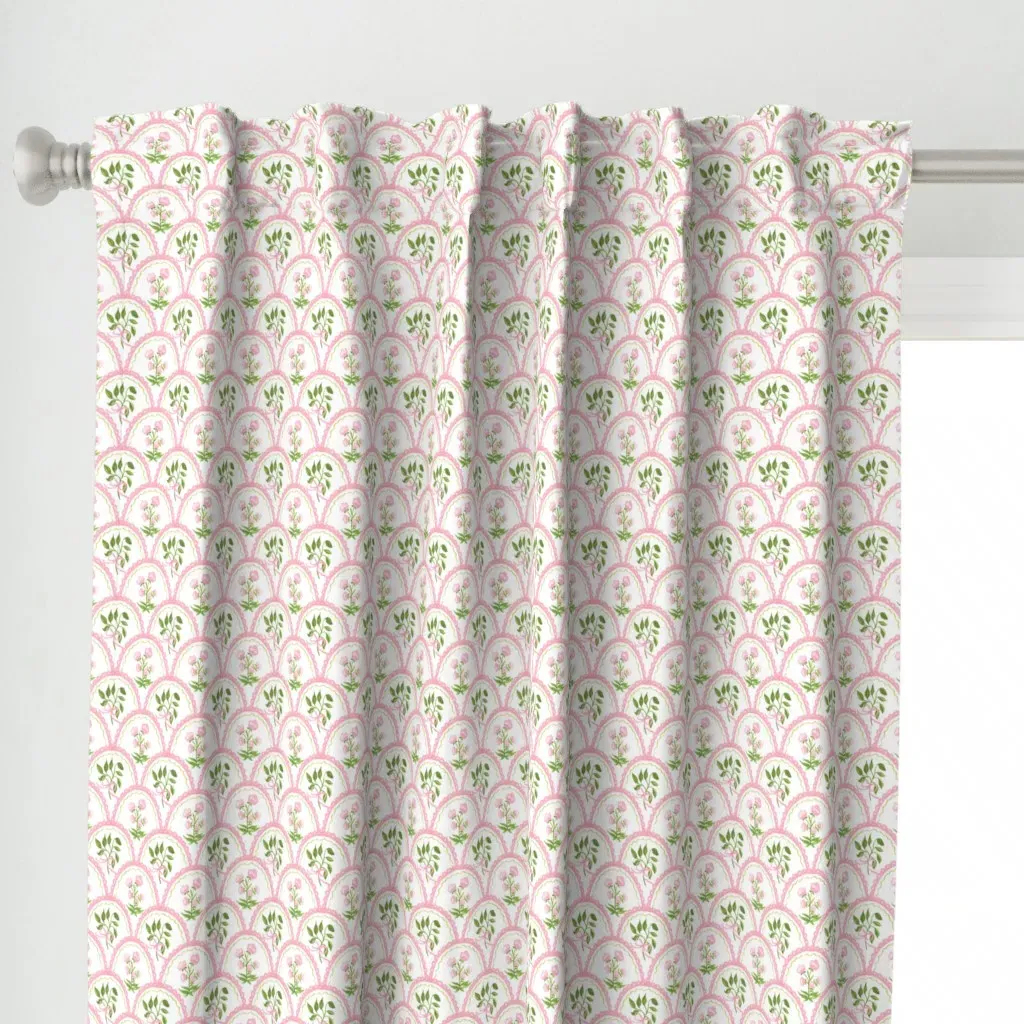 Grand Millennial Curtain Panel - Pink alternate view