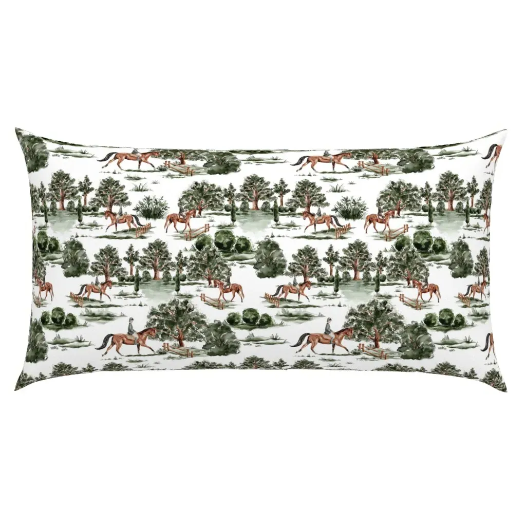 Grandmillennial English Landscape King Pillow Sham - Brown product