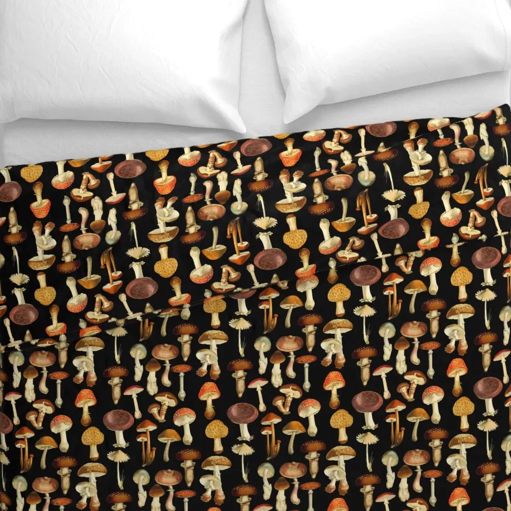 Grandmillennial Vintage Duvet Cover - Brown alternate view