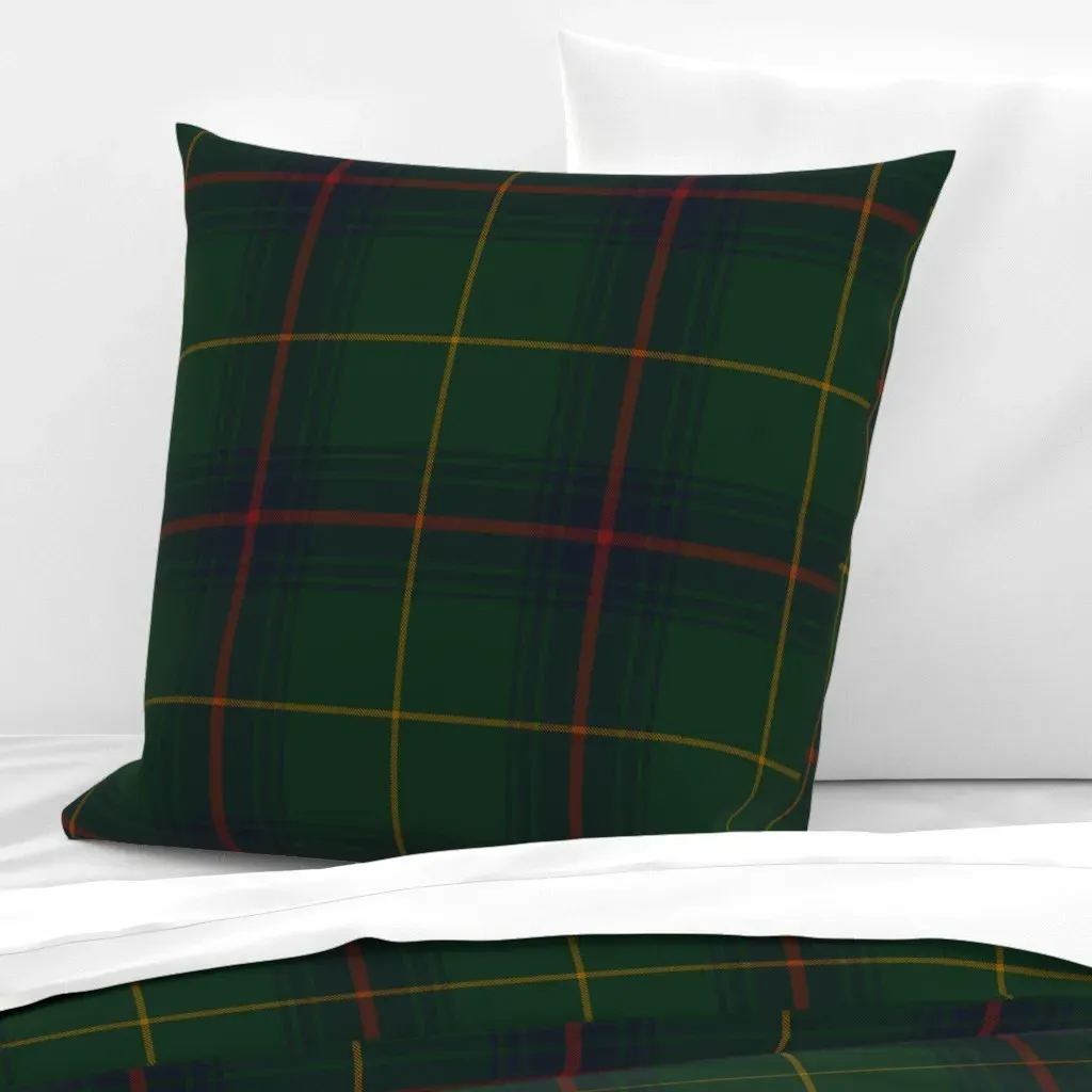 Grandpas Tartan Euro Pillow Sham - Dark Green product