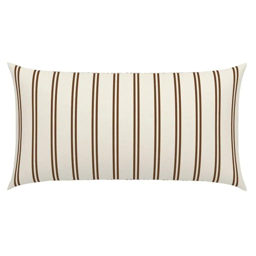 Granny Chic Double Shadow Brown Stripes King Pillow Sham - Brown product