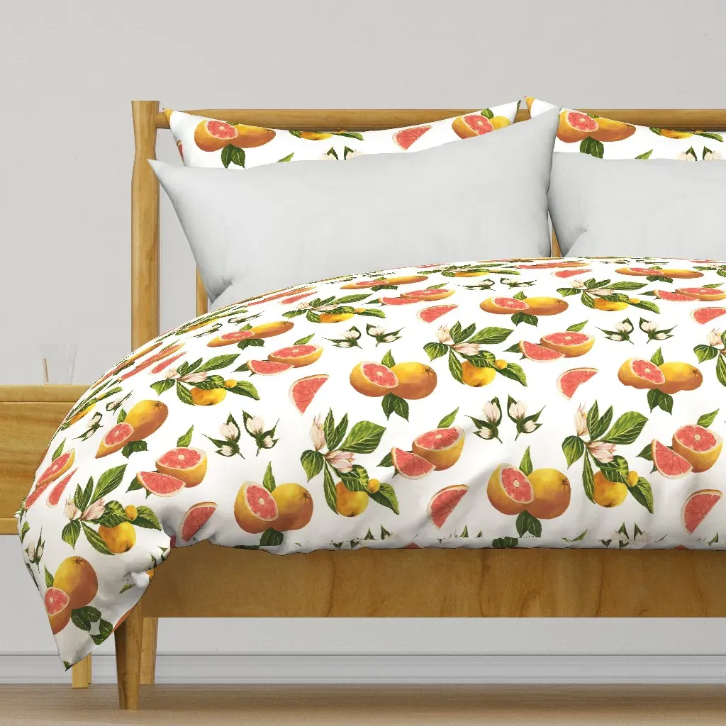 Grapefruit Duvet Cover - Pink product