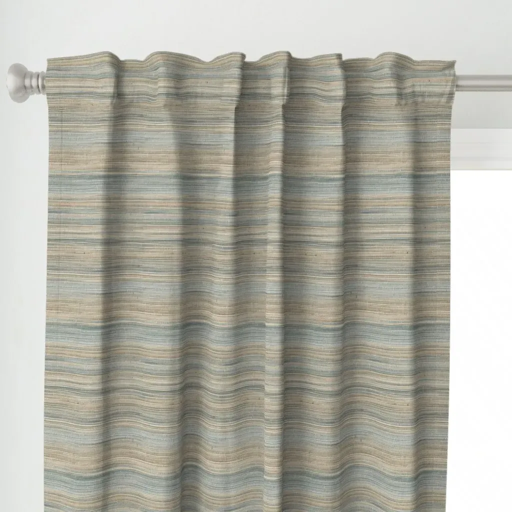 Grasscloth Harmony Hues Curtain Panel - Taupe alternate view