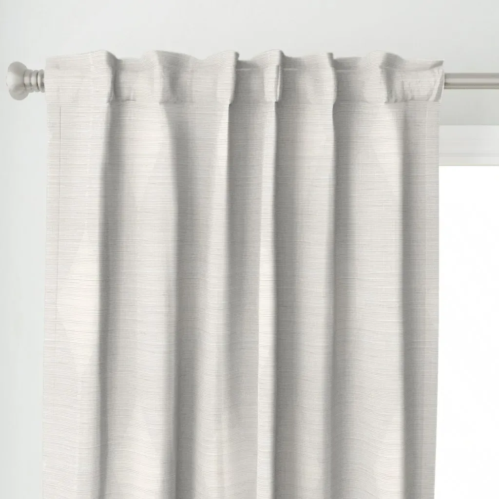 Grasscloth Texture Curtain Panel - Off-White alternate view