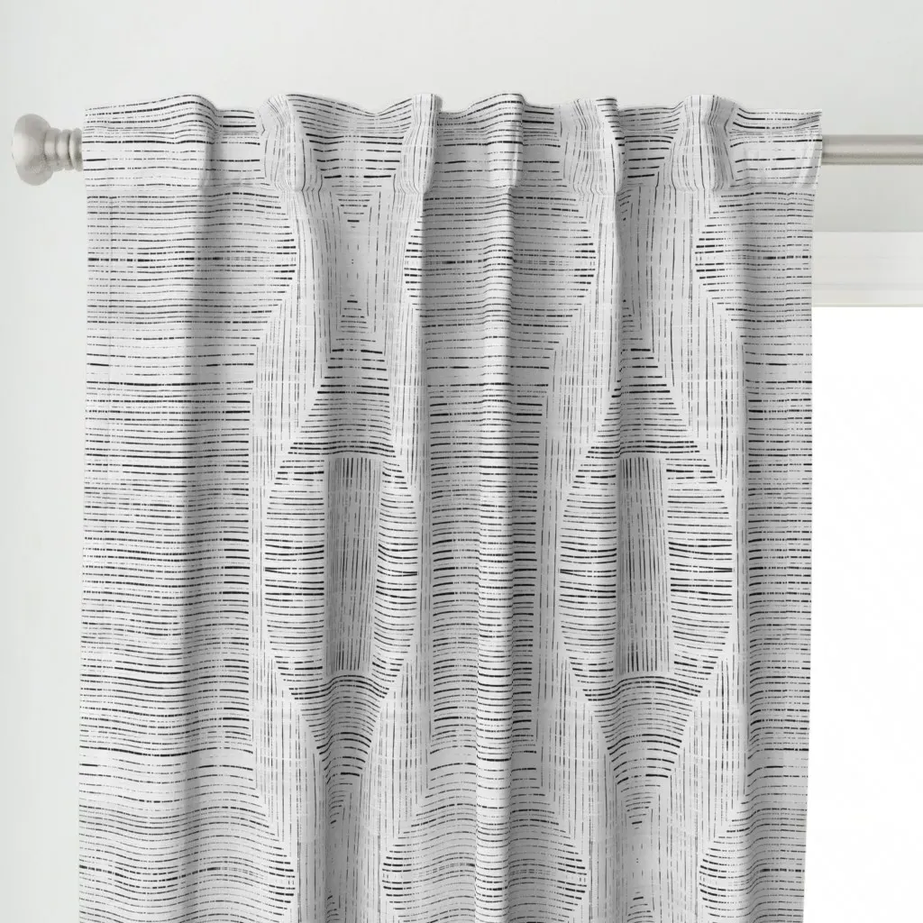 Grasscloth X-Pression Curtain Panel - Light Gray alternate view