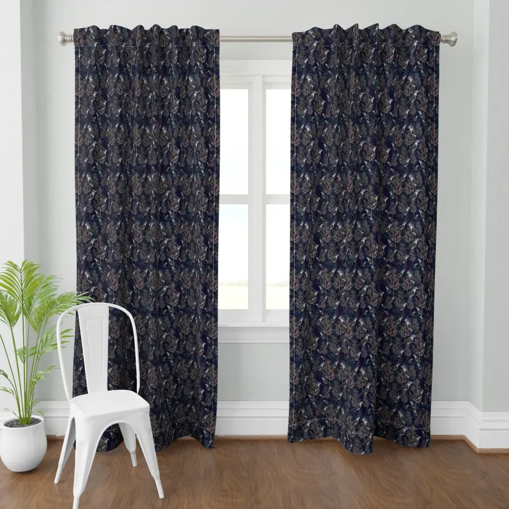 Gray Jay Curtain Panel - Gray product