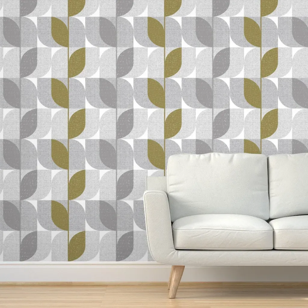 Greenhouse Greenery Peel and Stick Wallpaper - Gray product