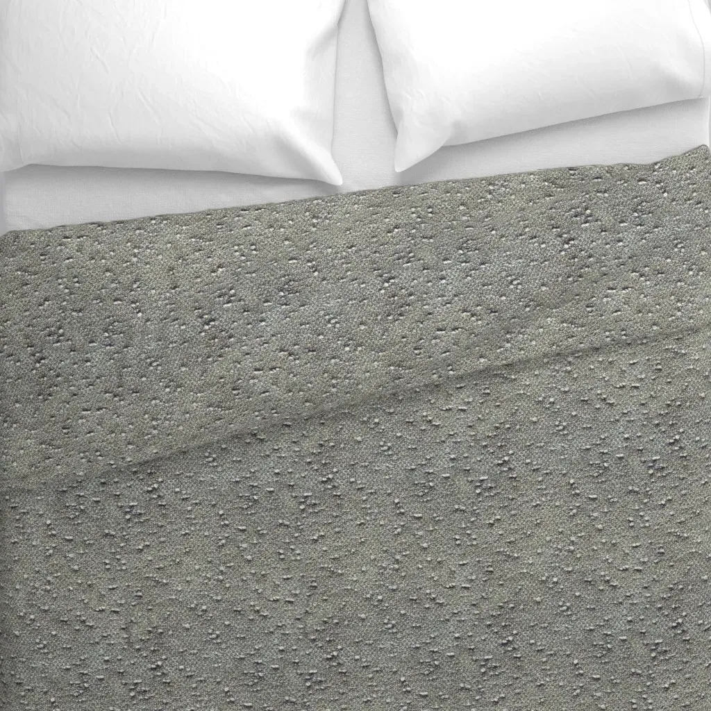 Greige Boucle Duvet Cover - Gray alternate view