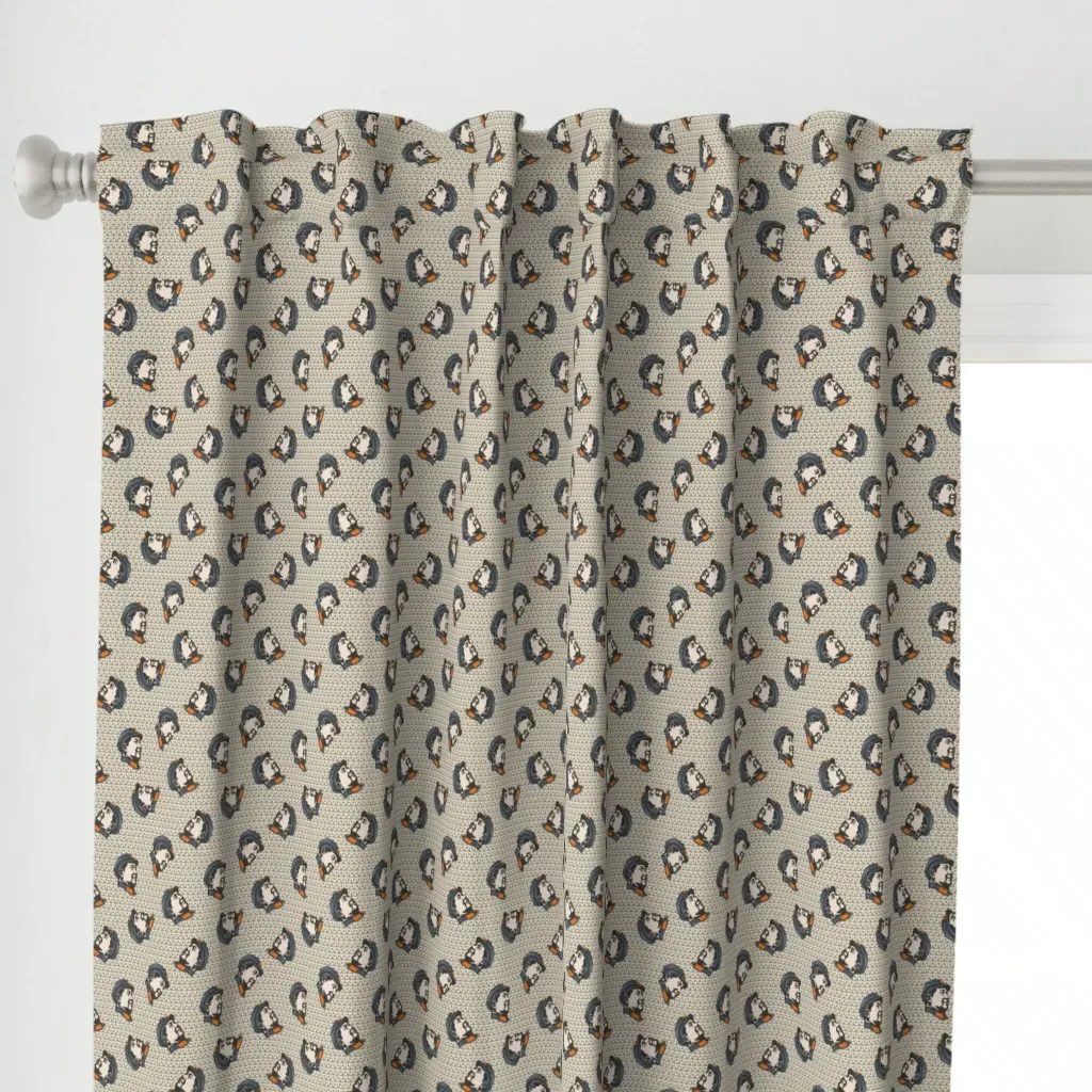 Grey Mao Curtain Panel - Beige alternate view