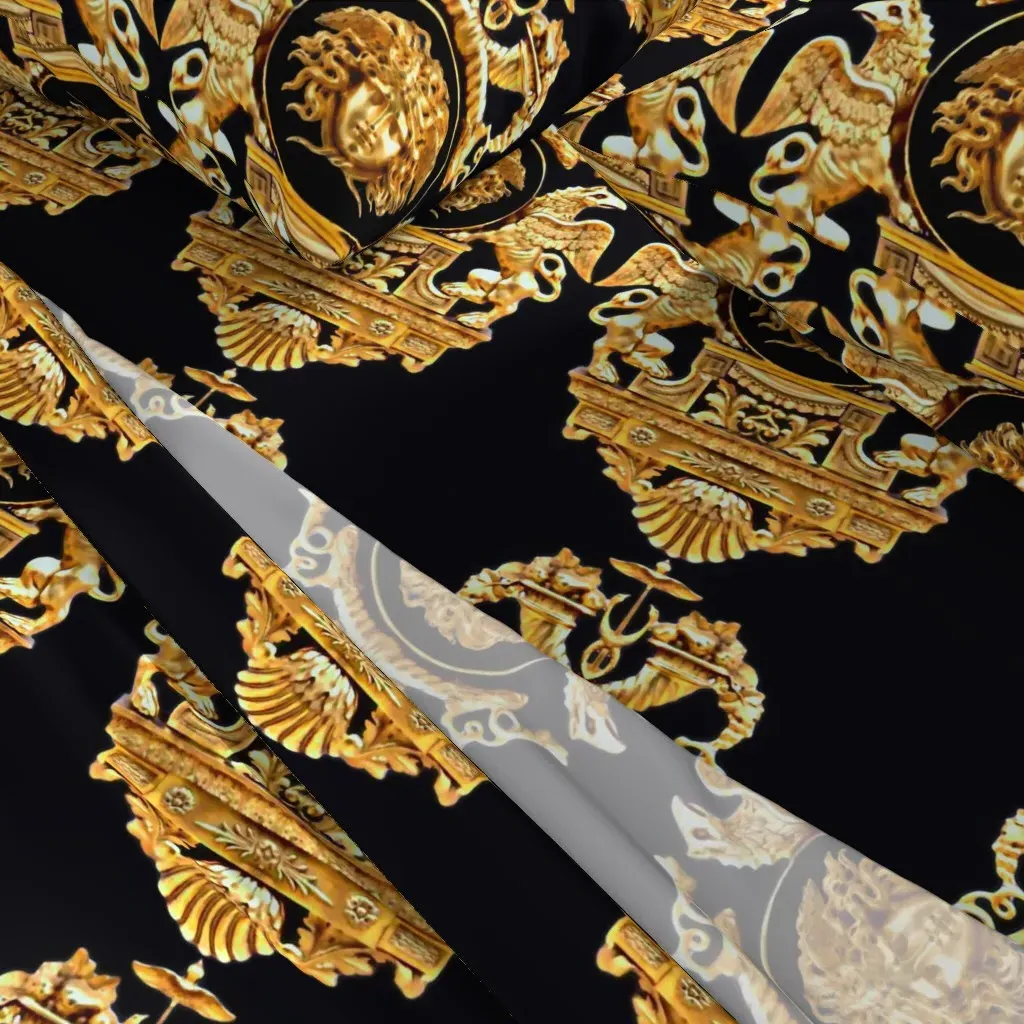 Griffon Gryphon Medusa Victorian Baroque Caduceus Full Sheet Set - Gold alternate view
