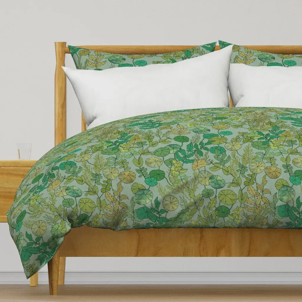 Growing A Garden Harmony Large Duvet Cover - Green product