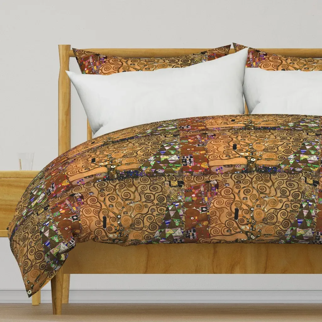 Gustav Klimt The Tree Of Life Duvet Cover - Gold product