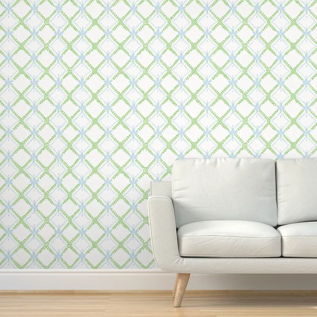 Gwendolen Trellis Peel and Stick Wallpaper - Pale Green product