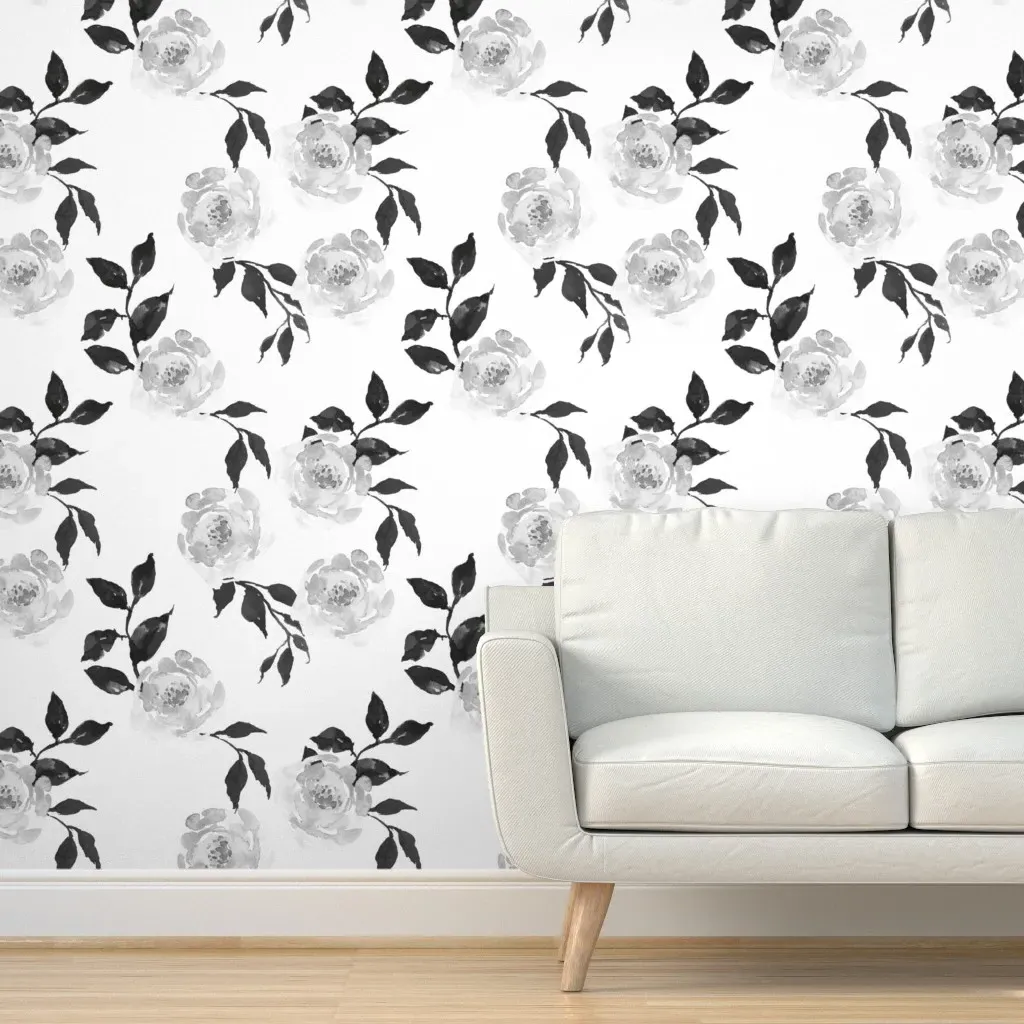 Gypsy Heart Peel and Stick Wallpaper - Black, White product
