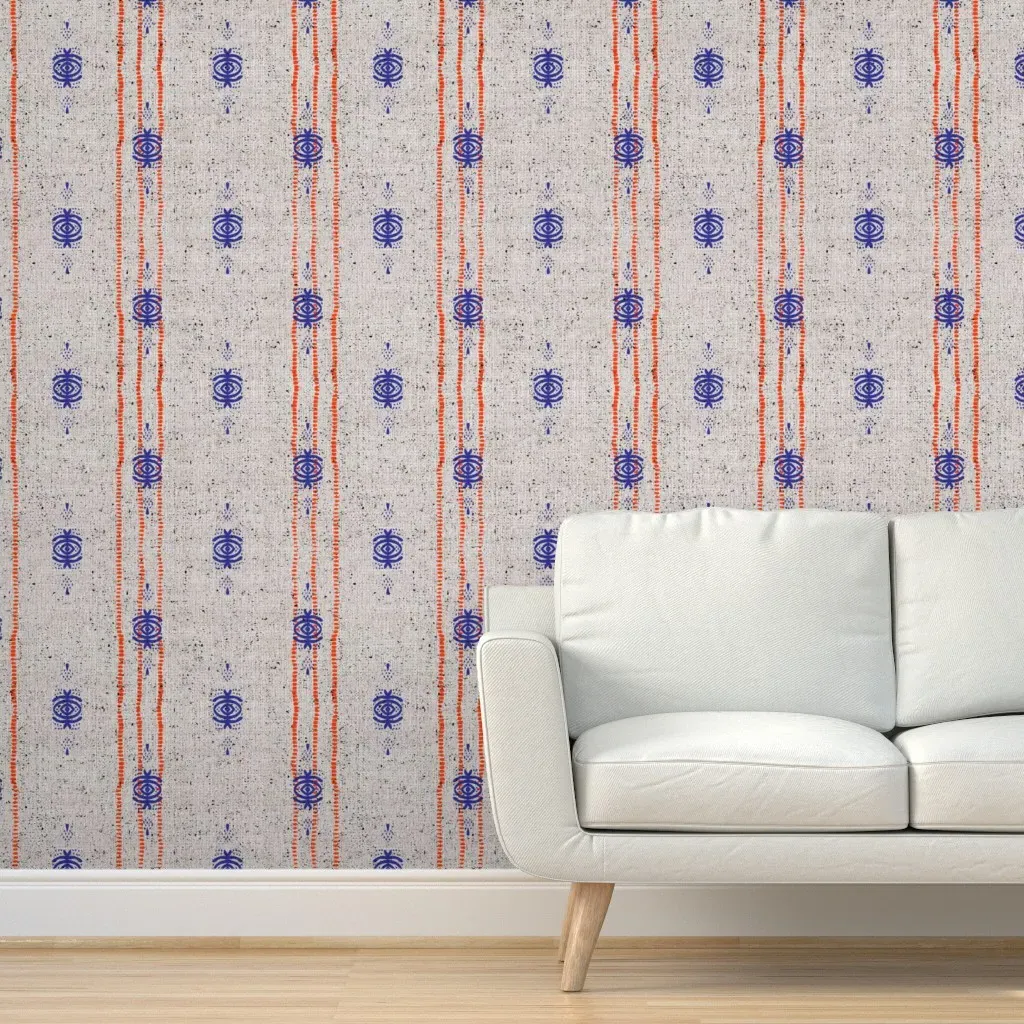 Hali French Linen Peel and Stick Wallpaper - Blue product