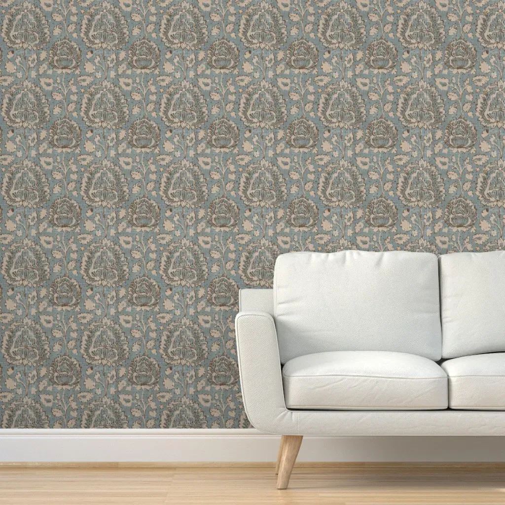 Hali Vintage Clemente Peel and Stick Wallpaper - Dusty Blue product