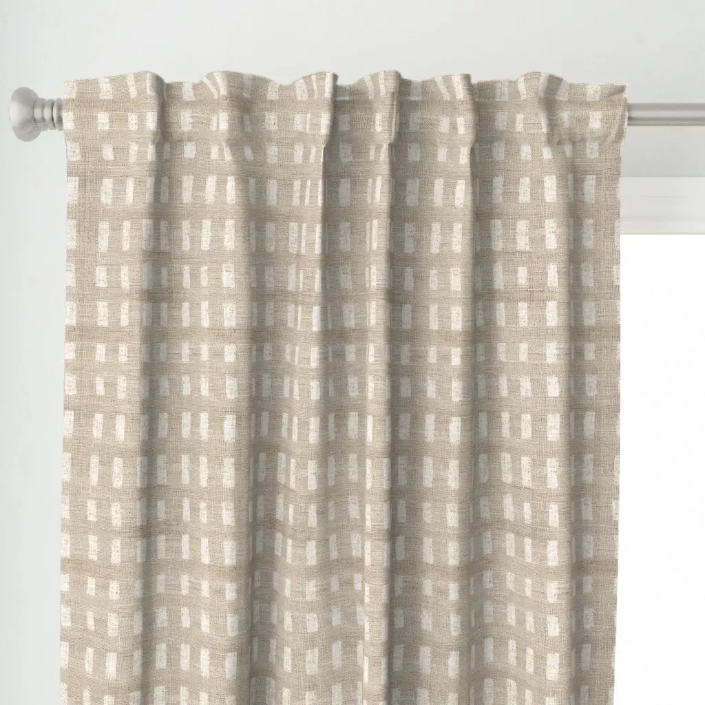 Hali Vintage Fawn Light Curtain Panel - Beige alternate view