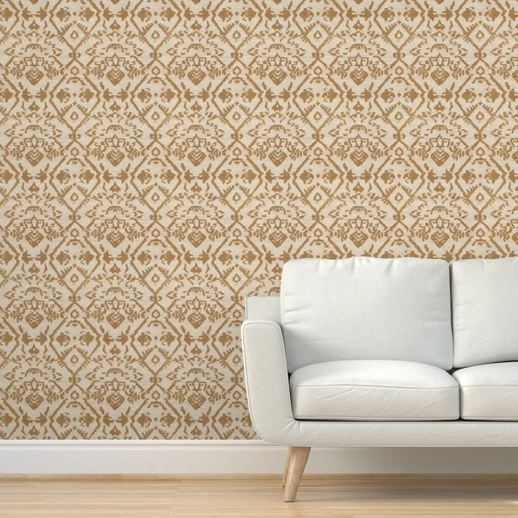 Hali Vintage Jacquard Peel and Stick Wallpaper - Beige product