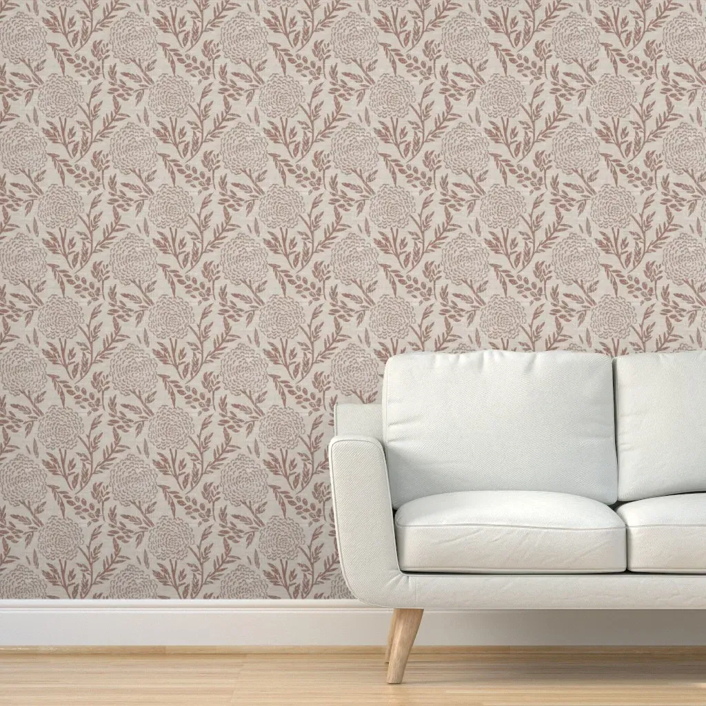 Hali Vintage Julia Peel and Stick Wallpaper - Dusty Rose product