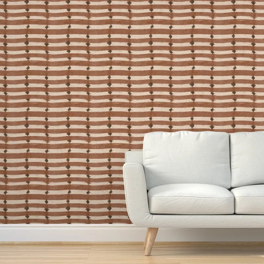 Hali Vintage Morocco Peel and Stick Wallpaper - Terracotta product