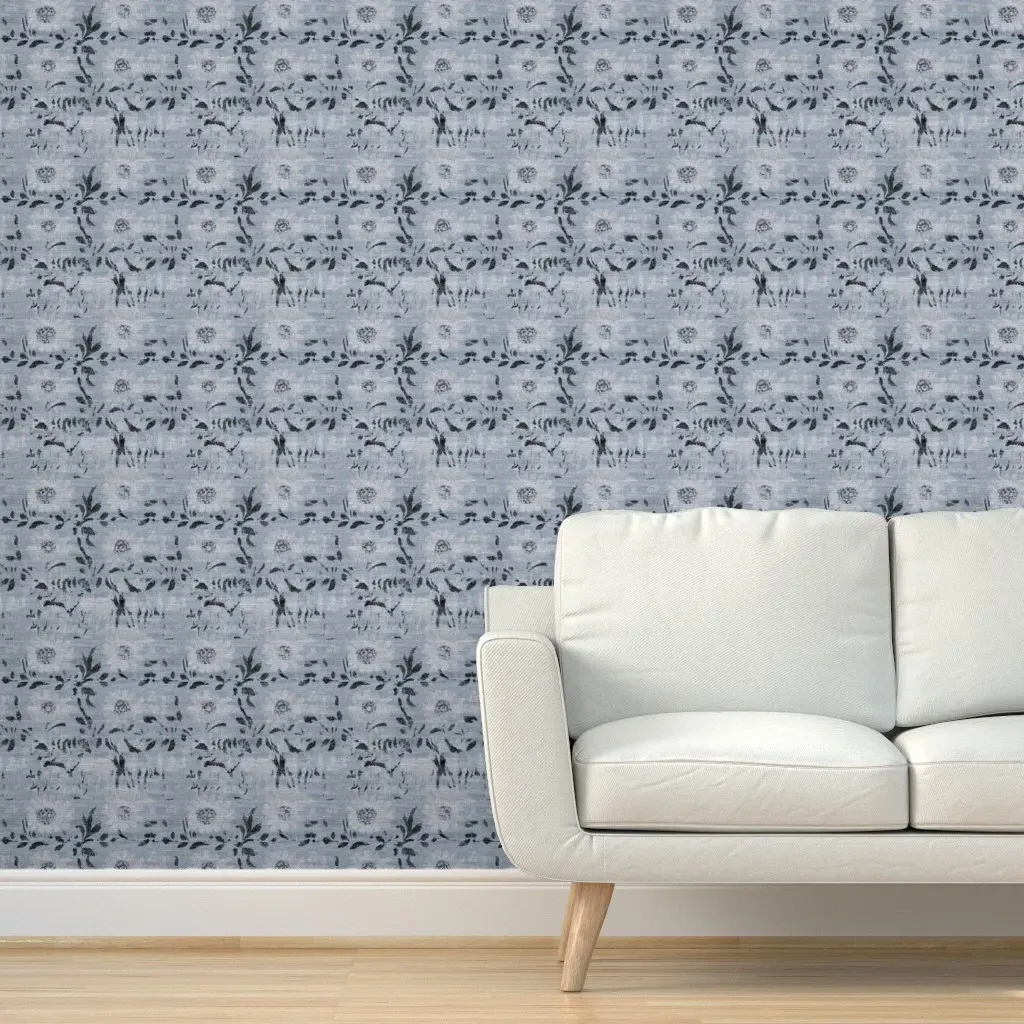 Hali Vintage Panel Peel and Stick Wallpaper - Dusty Blue product