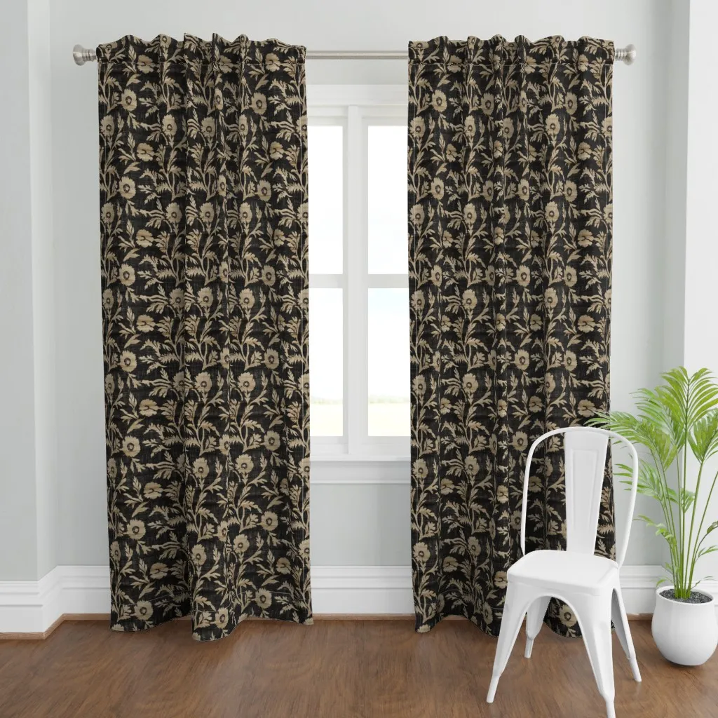 Hali Vintage Rocco Curtain Panel - Black product