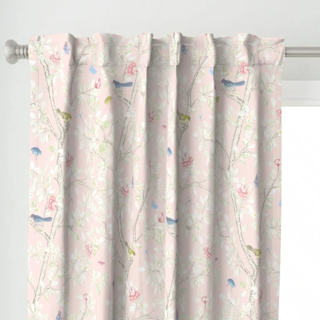 Hallie Elsie's Custom Curtain Panel - Pink alternate view
