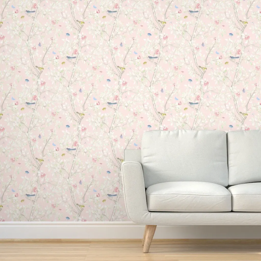 Hallie Elsie's Garden Peel and Stick Wallpaper - Pink product