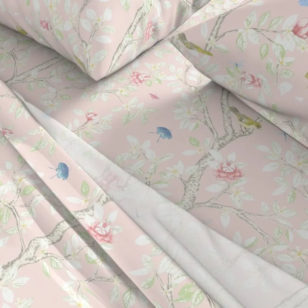 Hallie Elsie's Garden Twin Sheet Set - Pink alternate view