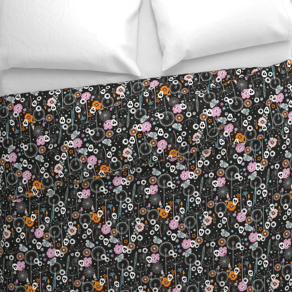 Halloween Garden Duvet Cover - White alternate view