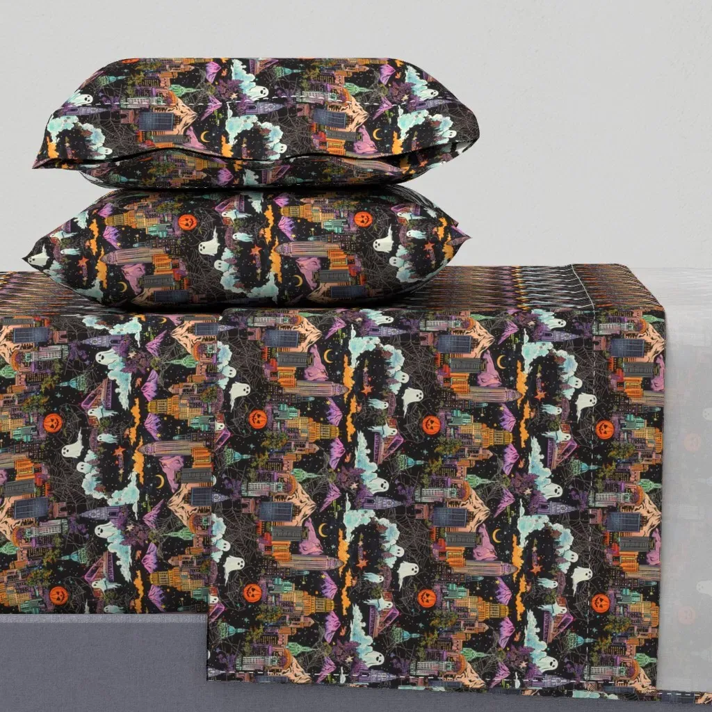 Halloween Toile De Jouy King Size Sheet Set product