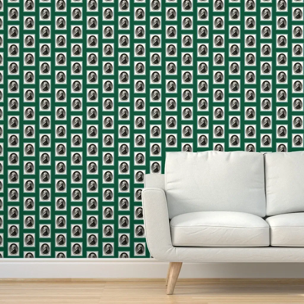 Hamilton Charms Peel and Stick Wallpaper - Dark Green product