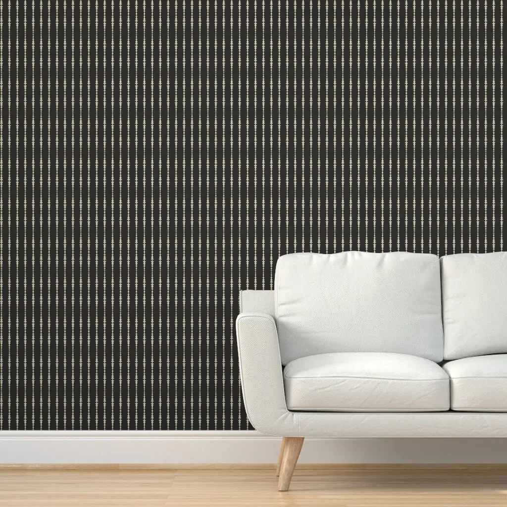 Hammah Arrow Line Peel and Stick Wallpaper - Black product