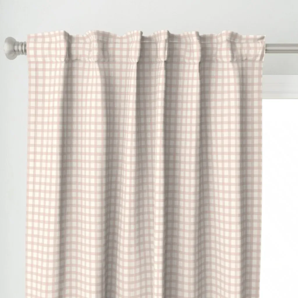 Hand Painted Curtain Panel - Light Pink alternate view